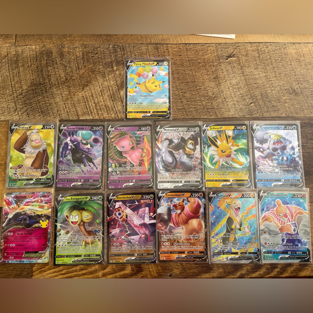 Pokémon V Holo Lot All mint or NM Always Sleeved 13 Cards